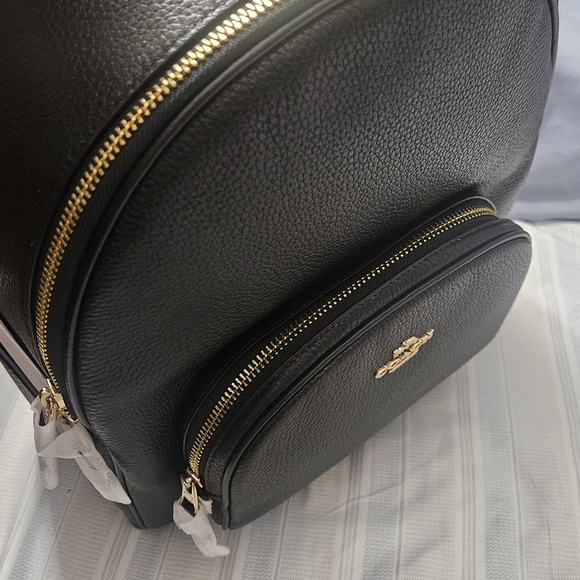 Coach Black Leather Backpack - Picture 8 of 14